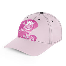 Load image into Gallery viewer, Personalized Pink Darts Cap Custom Pink Cool Baseball Darts Hat For Women Cute Darts Gifts LDT1302