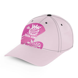 Personalized Pink Darts Cap Custom Pink Cool Baseball Darts Hat For Women Cute Darts Gifts LDT1302