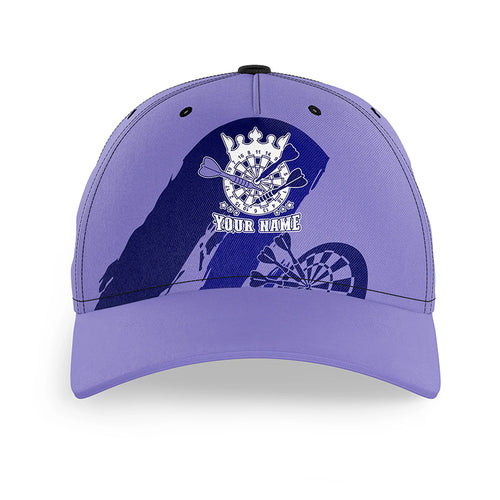 Personalized Navy Purple Baseball Darts Hat Custom Cool Dart Caps For Dart Player Darts Gifts LDT1303