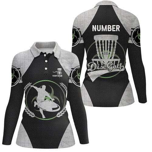Custom Name And Number Womens Disc Golf Polo Shirts Personalized Cool Golf Gifts For Women LDT0284