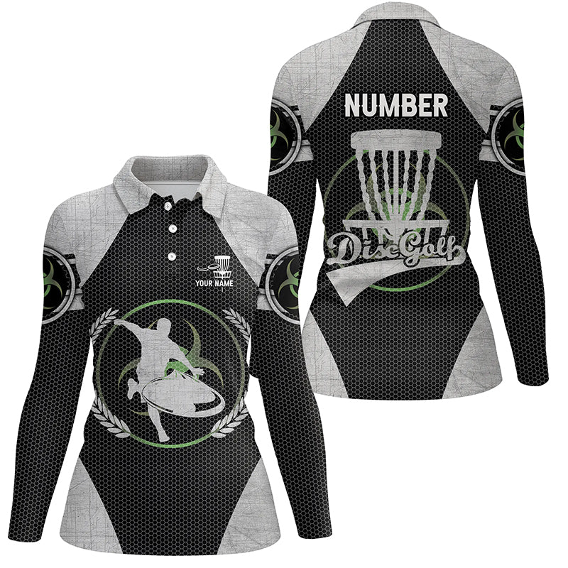 Custom Name And Number Womens Disc Golf Polo Shirts Personalized Cool Golf Gifts For Women LDT0284