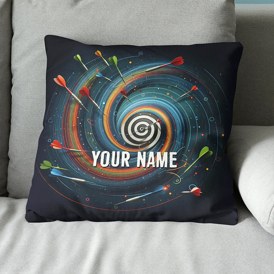 Spiral Dartboard Custom Pillow Personalized Darts Gifts For Dart Player LDT1164