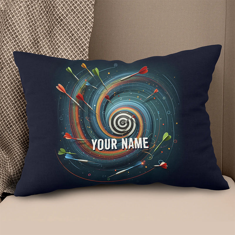 Spiral Dartboard Custom Pillow Personalized Darts Gifts For Dart Player LDT1164