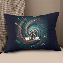 Load image into Gallery viewer, Spiral Dartboard Custom Pillow Personalized Darts Gifts For Dart Player LDT1164