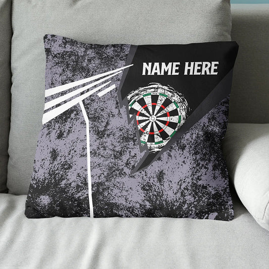 Grunge Retro Custom Darts Pillow Personalized Dart Gifts For Dart Player LDT1182