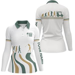 Evolution Of The Golf White Polo Shirt Lets Par Tee Custom Golf Shirts For Women Golf Gifts LDT0425