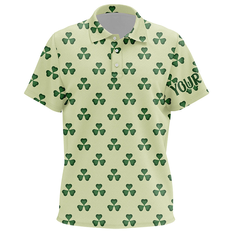 Kids Golf Polo Shirt Vintage Green Clover St Patrick Day Golf Shirts For Kids Golfing Gifts LDT0988