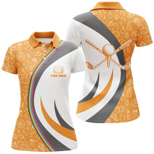 Load image into Gallery viewer, Personalized Thanksgiving Golf Polo Shirt Custom Orange Golf Shirts For Women Cool Golf Gifts LDT0838