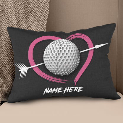Custom Valentines Day Golf Gifts For Golfer Personalized Golf Pillow LDT1193