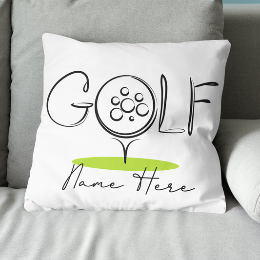Golf Icon Custom Name Golf Pillow Personalized Cool Golfing Gifts LDT1208