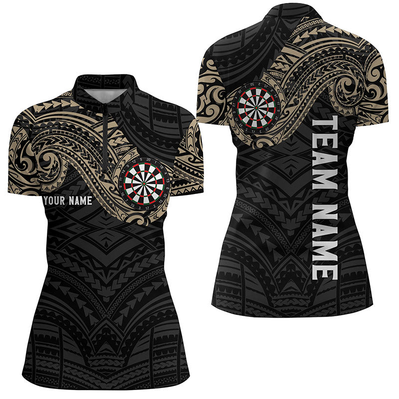 Personalized Tribal Darts Quarter Zip Shirt Custom Women Darts Shirt Dart Jerseys LDT0815