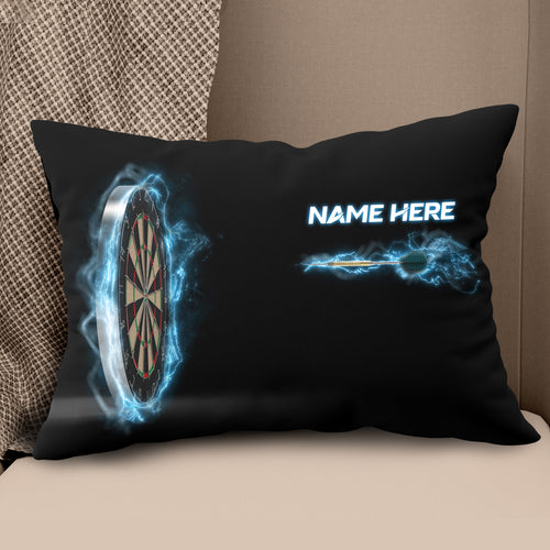 Blue Fire Flame Dart Board Custom Pillow Personalized Darts Gifts For Dart Players LDT1231