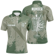 Load image into Gallery viewer, Disc Golf Green Abstract Texture Mens Polo Shirts Customized Disc Golf Shirts For Men LDT0520