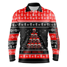 Load image into Gallery viewer, Merry Discmas All Over Print Mens Disc Golf Polo Shirt Custom Christmas Disc Golf Tops For Men LDT0850