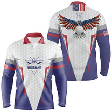 Load image into Gallery viewer, American Flag Golf Polo Shirt Custom Us Eagle Golf Shirts For Men Patriotic Golf Gifts LDT0254