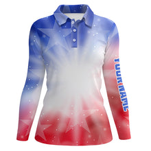 Load image into Gallery viewer, Gradient American Flag Golf Polo Shirts Patriotic Usa Golf Shirts For Women Cool Golf Gifts LDT0637
