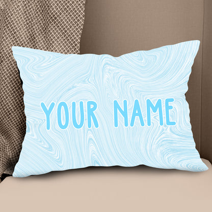 Blue Liquid Paints Custom Name Pillow Personalized Cool Golf Gifts LDT1131