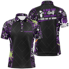 Load image into Gallery viewer, Seamless Halloween Pattern Mens Golf Polo Shirt, Best Halloween Golf Gifts Idea For Mens LDT0114