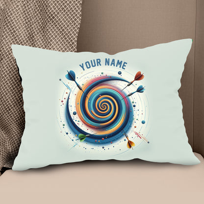 Spiral Dartboard Custom Pillow Personalized Darts Gifts For Dart Player LDT1163