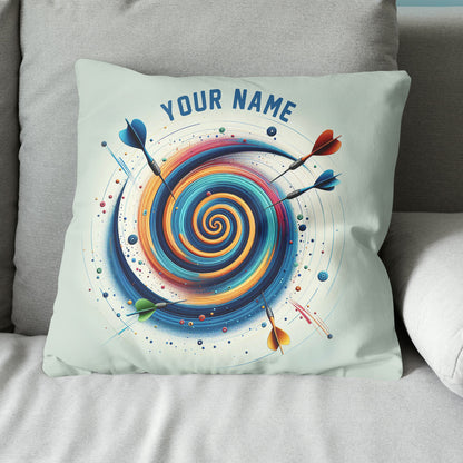 Spiral Dartboard Custom Pillow Personalized Darts Gifts For Dart Player LDT1163