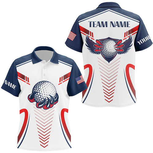 Customized American Flag Eagle Kids Golf Polo Shirt Team Golf Shirts For Kid Best Golf Gifts LDT0718