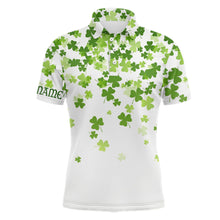 Load image into Gallery viewer, 3D Green Clover St Patrick Day Mens Golf Polo Shirt Personalized Cool Golf Tops For Men Golf gifts LDT1017