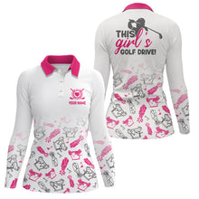 Load image into Gallery viewer, Golf Equipment Womens Polo Shirt With Swearing Pattern, Golf Shirts For Women, Golfer Gifts LDT0030