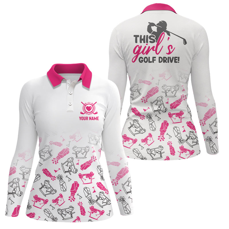 Golf Equipment Womens Polo Shirt With Swearing Pattern, Golf Shirts For Women, Golfer Gifts LDT0030