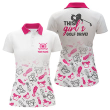 Load image into Gallery viewer, Golf Equipment Womens Polo Shirt With Swearing Pattern, Golf Shirts For Women, Golfer Gifts LDT0030