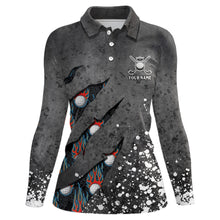 Load image into Gallery viewer, Paint Splash 3D Womens Golf Polo Shirts Personalized Flame Golf Shirts For Womens Golf Gifts LDT1050
