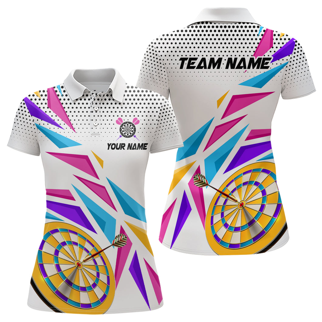 Sports Style Colorful Darts Polo Shirt Custom Darts Shirt For Women Dart Team Jerseys LDT1461