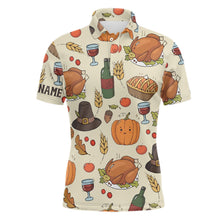 Load image into Gallery viewer, Turkey Thanksgiving Golf Men Polo Shirt Autumn Seamless Custom Golf Shirts For Men Golf Gifts LDT0880
