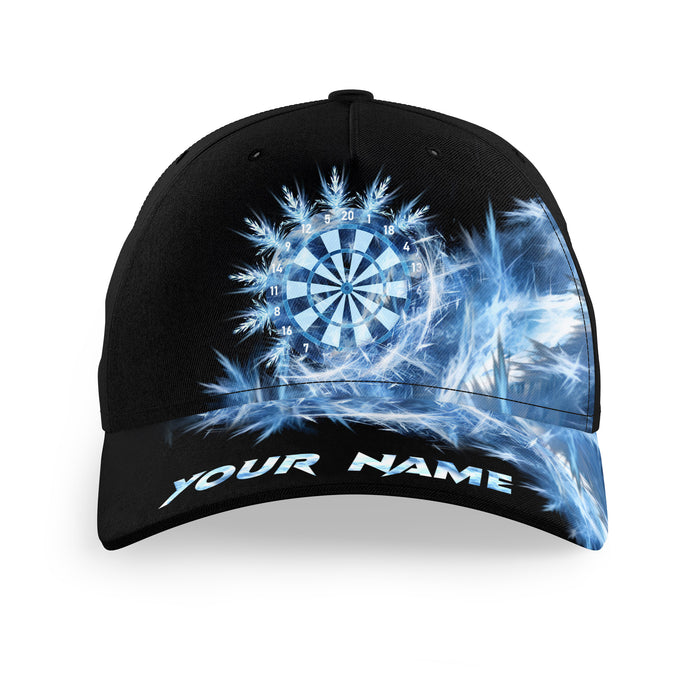 Icy Blue Light Baseball Darts Cap Customized Darts Hat For Darts Player Darts Gifts LDT1274