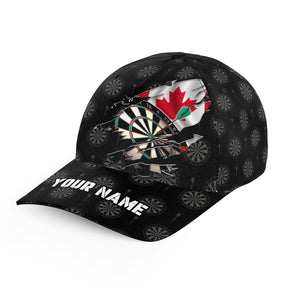 Personalized Retro Canada Flag Darts Hat Custom Patriotic Darts Cap For Dart Player 1st July Darts Gifts LDT1287