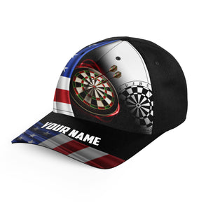 American Flag Darts Hat Custom Patriotic Darts Cap For Dart Lovers 4th July Darts Gift LDT1290