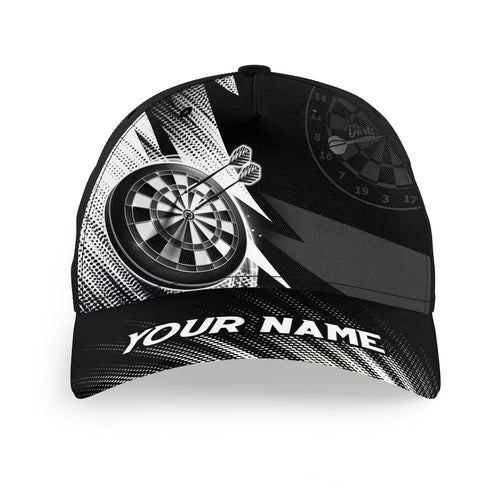 Personalized Black White Baseball Darts Hat Custom Cool Darts Cap For Dart Team Darts Gifts LDT1280