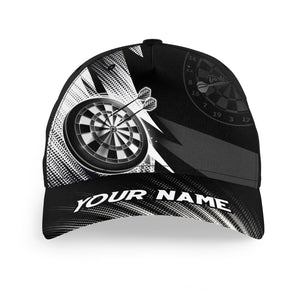 Personalized Black White Baseball Darts Hat Custom Cool Darts Cap For Dart Team Darts Gifts LDT1280