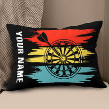 Load image into Gallery viewer, Colorful Retro Dartboard Pillow Personalized Darts Gifts For Dart Player LDT1100