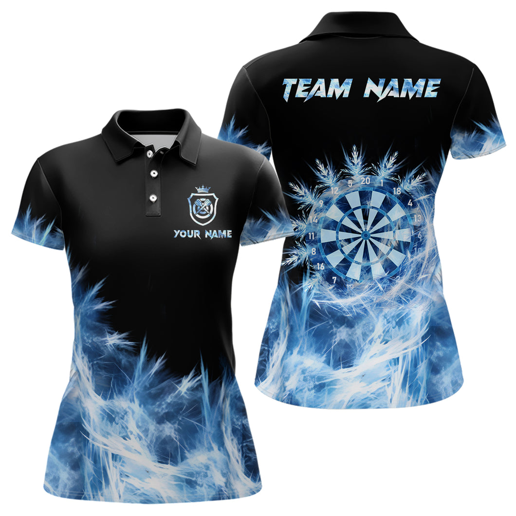 Ice Blue Light Darts Polo Shirt Customized Darts Shirt For Women Darts Team Jersey LDT0631