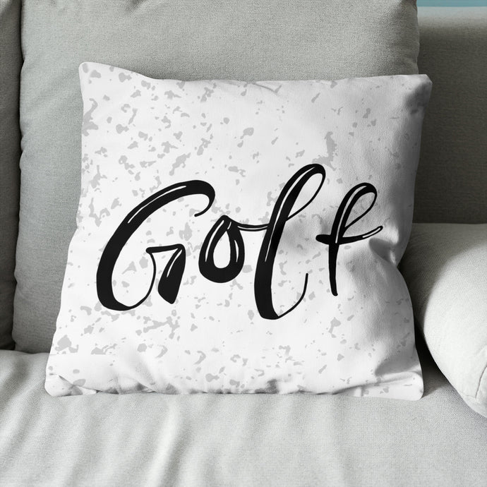 Black And White Golf Throw Pillow Cool Golf Gifts For Golfer LDT1206