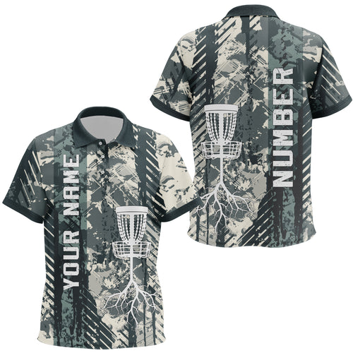 Personalized Wild Grunge Disc Golf Kids Polo Shirt Custom Unisex Disc Golf Shirts For Kid Golf Gifts LDT0515