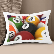 Load image into Gallery viewer, Personalized Billiard 8 Ball Pillow Custom Pillow Gifts For Pool Players VHM0843