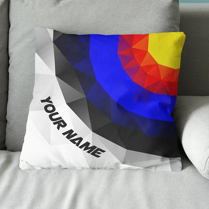 Personalized 3D Target Archery Throw Pillow Custom Pillow Archery Gifts VHM0875