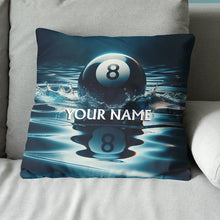 Load image into Gallery viewer, Personalized Water 8 Ball Billiard 3D Pillow, Best Throw Pillow Billiard VHM0894