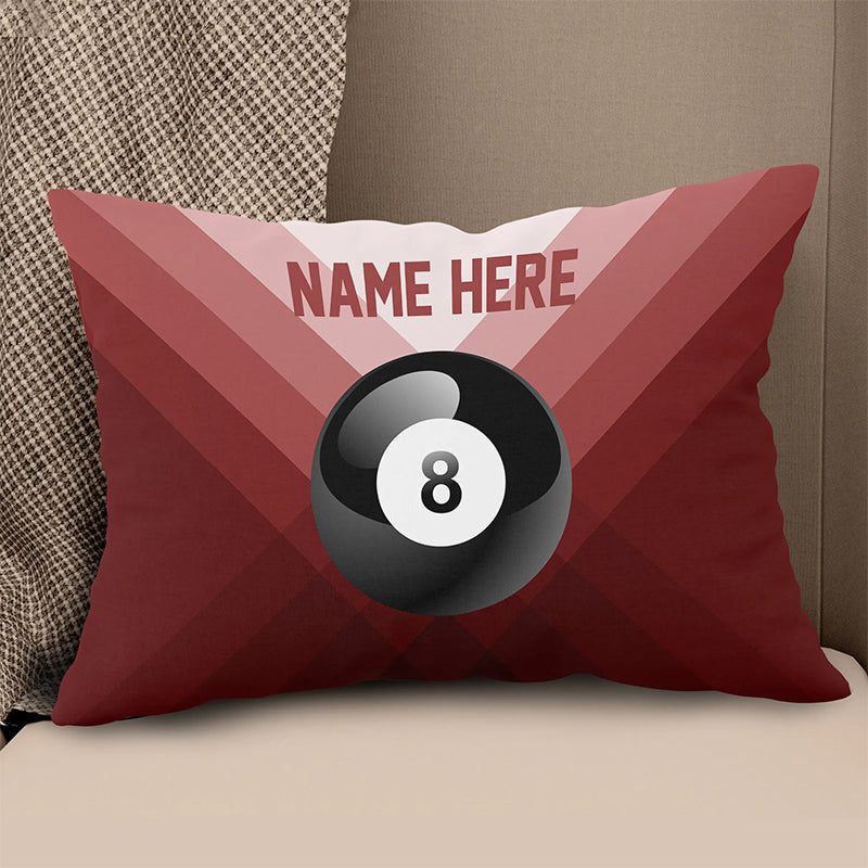 Personalized Red 8 Ball Billiard Pillow Custom Gifts For Billiard Player VHM0920