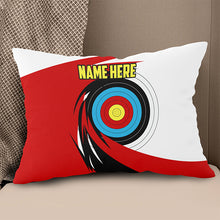 Load image into Gallery viewer, Personalized Name 3D Target Archery Throw Pillow Gift For Archery Lovers VHM0932