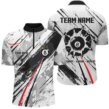 Load image into Gallery viewer, Personalized 8 Ball Billiards Shirts For Men, 8 Ball Pool Jerseys Custom Mens Billiard Shirts VHM1198