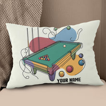 Load image into Gallery viewer, Personalized Continuous Line Table Billiards Pillow Custom Throw Pillows VHM0899