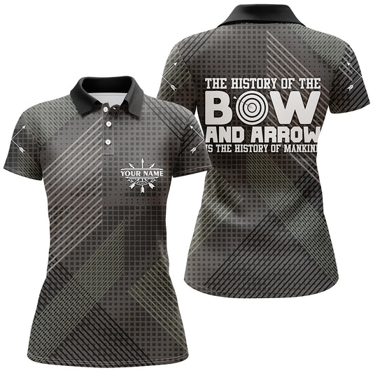 Personalized History Of Bow And Arrow Archery Polo Shirts For Women, Custom Arrows Archery Jerseys VHM0765