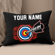 Load image into Gallery viewer, Personalized Bow And Arrow Archery Pillow Custom Gift For Archery Lovers VHM0857